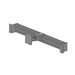 Monitor Mounting Rail with Knuckle, 48"