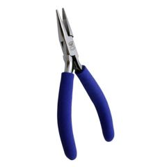 Aven 10308 ESD-Safe Stainless Steel Chain Nose Pliers with Serrated Jaw & Dual Leaf Springs Cushion Grip Handles, 5" OAL