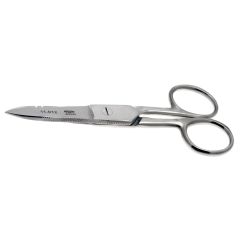 Aven 11012 General Purpose Notched Stainless Steel Wire Stripping Scissors, 5" OAL