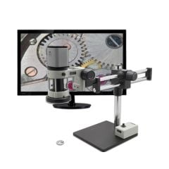 Aven 258-209-534-ES Mighty Cam ES Digital Inspection Microscope with Dual Boom Stand, Macro Lens, Monitor & LED Task Light
