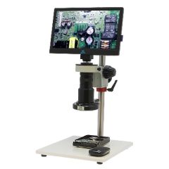 Aven 26700-117 Macro Vue Eidos Video Inspection System with Post Stand, 2M Camera, Monitor & LED Ring Light