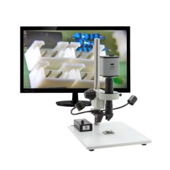 Aven 26700-151-C05-259-570 Mighty Cam ES Digital Inspection Microscope with Post Stand, 360 Viewer, Micro Lens, Monitor & Gooseneck LED Lights
