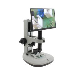 Aven 26700-151-C05-260-506 Mighty Cam Eidos Digital Inspection Microscope with Track Stand, 360 Viewer, Micro Lens, Monitor & LED Light