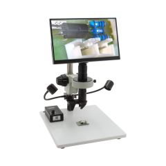 Aven 26700-151-C05-260-570 Mighty Cam Eidos Digital Inspection Microscope with Post Stand, 360 Viewer, Micro Lens, Monitor & LED Light