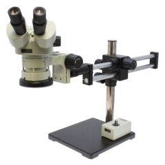 Aven 26800B-373-6 Stereo Zoom Binocular Microscope with Dual Boom Stand & LED Ring Light