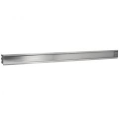 Stainless Steel Single Bin Box Rail for 96" Workbenches, 48" OAL
