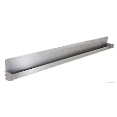 Stainless Steel Double Bin Box Rail for 24" Workbenches, 19" OAL