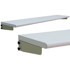 Upright Mounted Shelf with Cleanroom Laminate for G-Series Workstations, 15" x 72"
