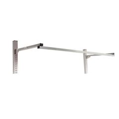 BenchPro™ LFN72 Upright Mounted Single-Sided Stainless Steel 90° Light Frame, 72"