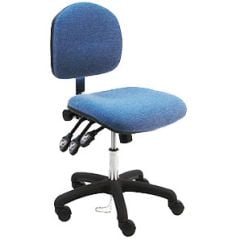Lissner Lincoln Series Desk Height ESD Chair with Standard Seat & Back, Fabric, Nylon Base