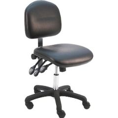 Lissner Lincoln Series Desk Height Chair with Standard Seat & Back, Vinyl, Nylon Base