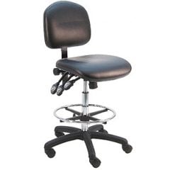 Lissner Lincoln Series Bench Height Chair with Standard Seat & Back, Vinyl , Nylon Base