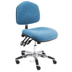 Lissner Washington Series Desk Height ESD Chair with Large Seat & Back, Fabric, Aluminum Base