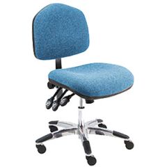 Lissner Washington Series Desk Height Chair with Large Seat & Back, Fabric, Aluminum Base