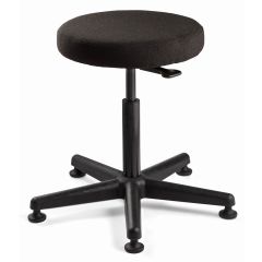 Bevco 3300-F Mid-Height Backless Stool with 5-Star Base, Fabric