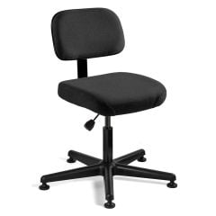 Bevco 5000-F Doral Desk Height Chair with Black Nylon Base, Fabric