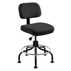 Bevco 5600-F Doral Bench Height Chair with Tubular Steel Base, Fabric