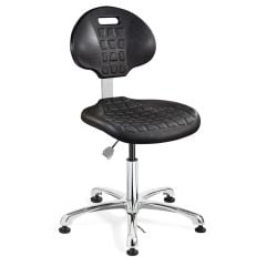 Bevco 7050E Everlast Desk Height ESD Chair with Tubular Steel Base, Polyurethane