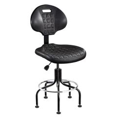 Bevco 7200 Everlast Desk Height Chair with Tubular Steel Base, Polyurethane