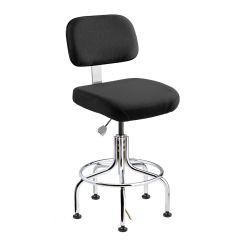 Bevco 8210 Doral Desk Height ESD Chair with Tubular Chrome Base, Fabric