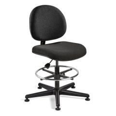 Bevco V4307 Lexington Mid-Height Chair with Black Nylon Base, Fabric