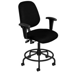 BioFit Amherst (AM) Chair with Tubular Steel Base & Attached Footring, Fabric