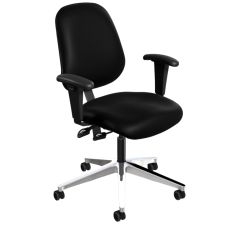BioFit Amherst (AM) Cleanroom Chair with Wide Aluminum Base, Vinyl