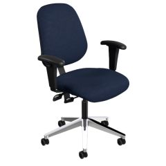 BioFit Amherst (AM) ESD Chair with Cast Aluminum Base, Dissipative Fabric