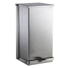 Bobrick 221216 Foot Operated Stainless Steel Waste Receptacle, 12 Gallon
