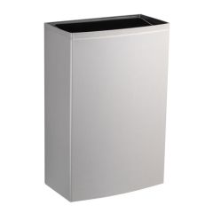 Bobrick 277 ConturaSeries® Wall Mounted Stainless Steel Waste Receptacle with LinerMate®, 12.8 Gallon