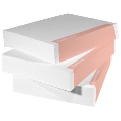 ESD-Safe Cleanroom Paper, White with Pink Stripes, 8.5" x 11", 500 Sheets
