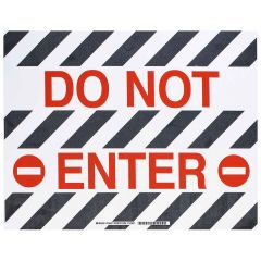 Brady 104497 "DO NOT ENTER" Floor Sign, 14" x 18"