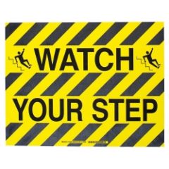 Brady 104499 "WATCH YOUR STEP" Floor Sign, 14" x 18"