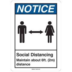 Brady "SOCIAL DISTANCING" Sign