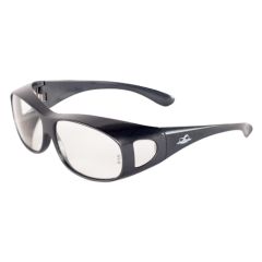 Bullhead Safety® BH291 OTG Over-the-Glass Safety Glasses with Shiny Pearl Gray Frame & Clear Lens