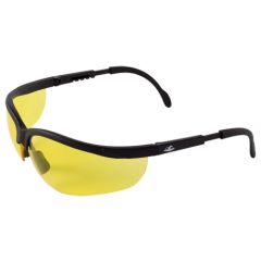 Bullhead Safety® BH464 Picuda Safety Glasses with Matte Black Frame & Amber Lens