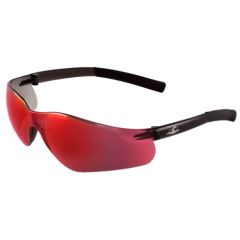 Bullhead Safety® BH5410 Pavon Safety Glasses with Frosted Black Frame & Mirrored Rainbow Lens