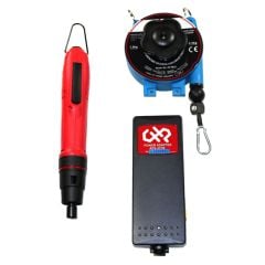 CHP AT-2000-SET AT Series ESD-Safe Brushed In-Line Electric Torque Screwdriver Set with Lever Start & Spring Balancer