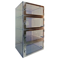 CleanPro Wafer Storage Desiccator Cabinet with Clear Acrylic or Static Dissipative PVC