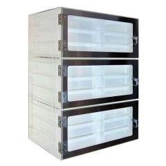 CleanPro Drawer Storage Desiccator Cabinet with Clear Acrylic - Closed