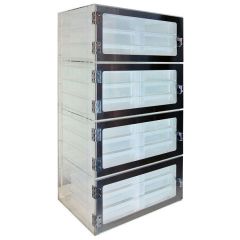 CleanPro Drawer Storage Desiccator Cabinet with Clear Acrylic - Closed