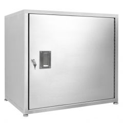 CleanPro® FBADS486 Heavy-Duty Stainless Steel Cabinet with 1 Shelf, 21" x 30" x 27"