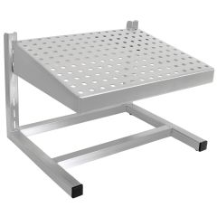CleanPro® FSASH15 Adjustable Perforated Stainless Steel Footrest, 12" x 15"