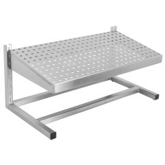 CleanPro® FSASH24 Adjustable Perforated Stainless Steel Footrest, 12" x 24"