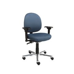 Cramer Triton Desk Height ESD Chair with Aluminum Base, Fabric or Vinyl 