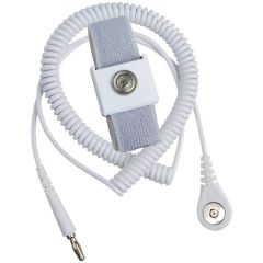 Desco 09214 MagSnap Adjustable Cleanroom Wrist Strap with 6' Coil Cord