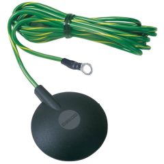 Desco 09814 Floor and Worksurface Ground Cord without Resistor, 10mm Stud, 15' Cord