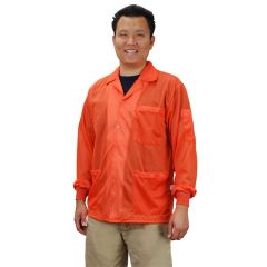 Desco Statshield® ESD Jacket with 3 Pockets & 2 Lines of Embroidery