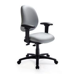 ergoCentric Ergo 2F 140 Desk Height Chair with Tilt Control, Vinyl