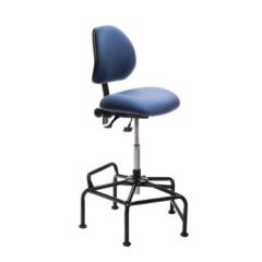 ergoCentric Ind. L2F Bench Height Chair with Tilt Control, Fabric